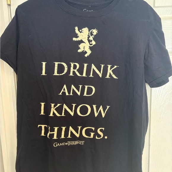 Black Game of Thrones T shirt - Picture 1 of 4